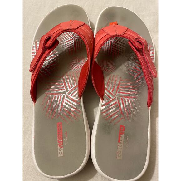 Clarks Collection Women's Size 10 Flip Flop Thongs Beach Slip On Comfort - Picture 3 of 5